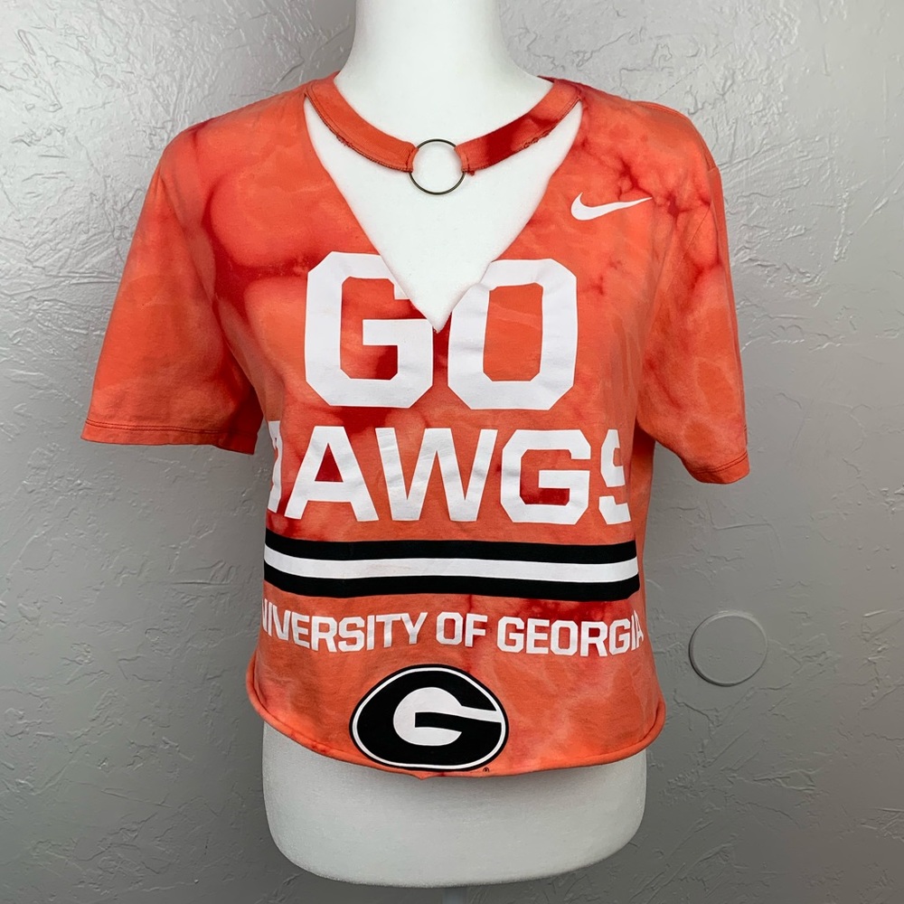 Nike x Georgia Bulldogs tie-dye top size Med